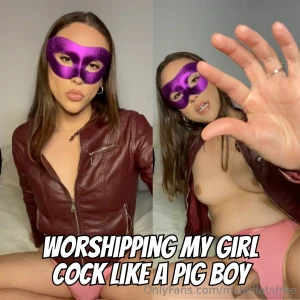 Dominate trans girl puts submissive men in their place instructional