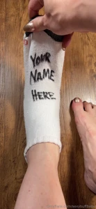Order a pair of my worn socks slut