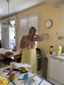 Hey boys here are some pics of me making lunch the other day i couldn