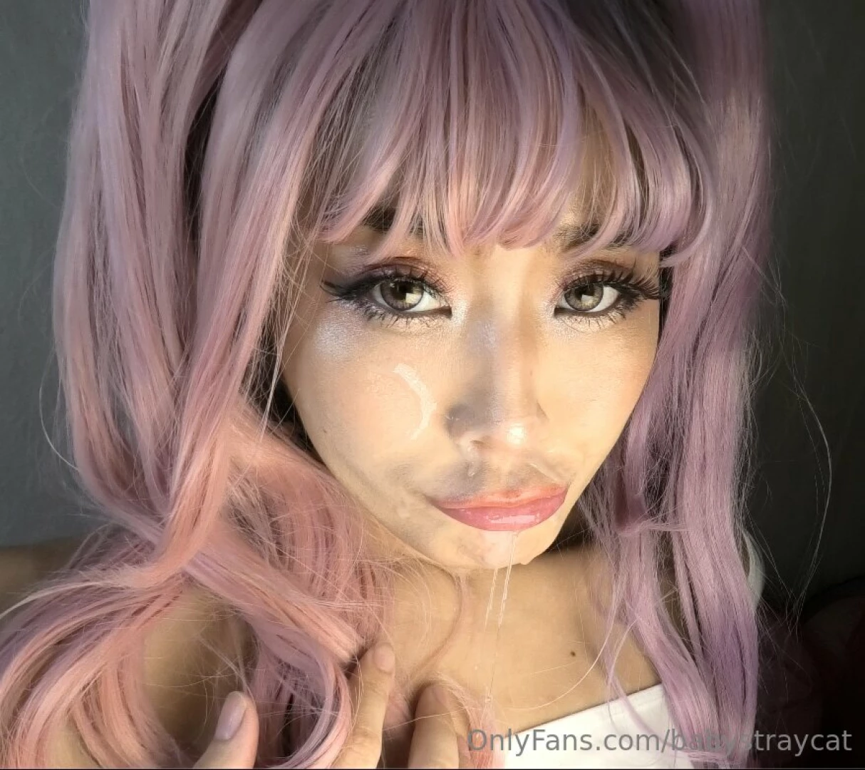 Do i look cute with this cum on my face 