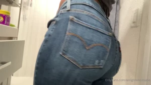 Showing off my butt in these new levi jeans that a fan got me if you