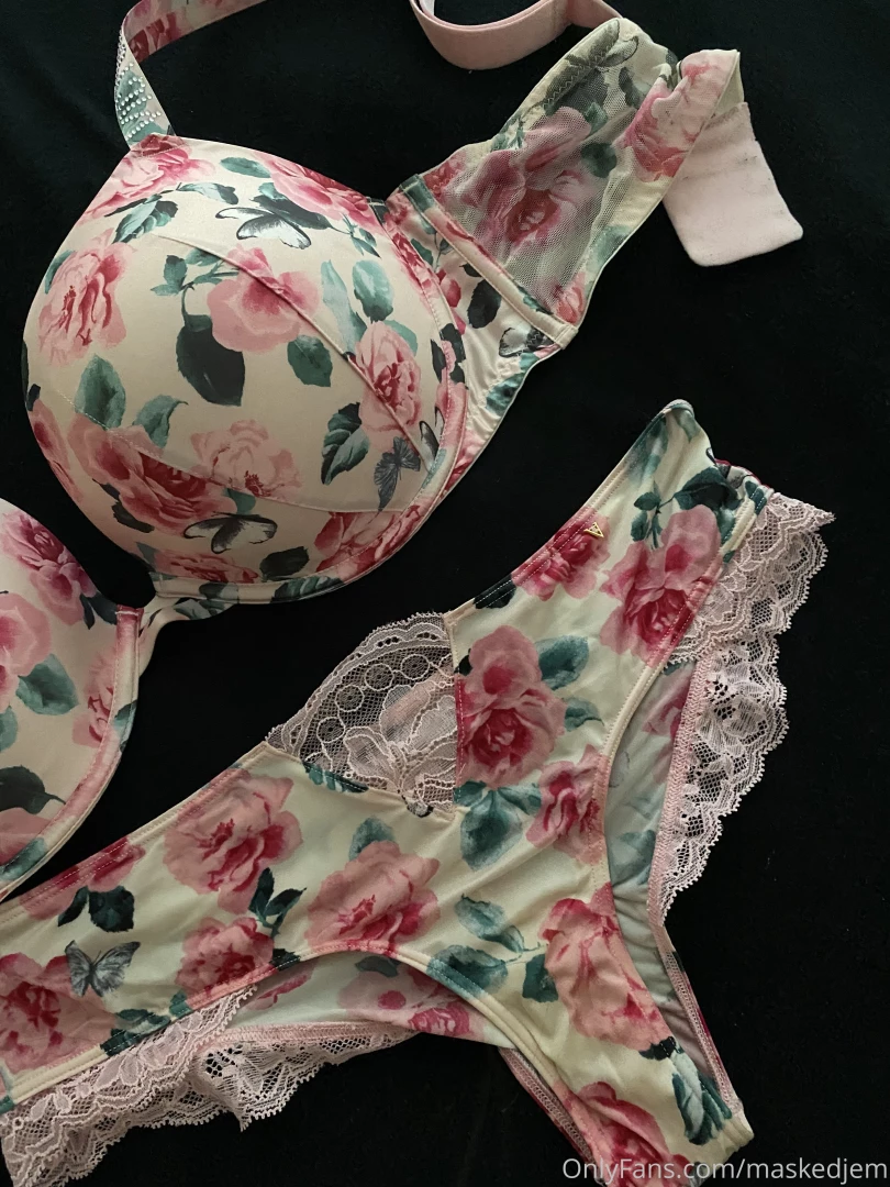 My floral sparkle set from victoria s secret the sparkles are on the part 1 