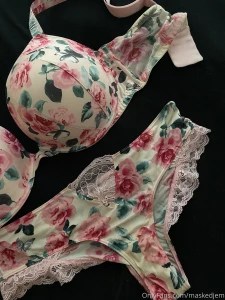 My floral sparkle set from victoria s secret the sparkles are on the part 1