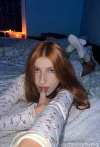 Free subscription today only this fiery redhead in a flirty skirt is part 59