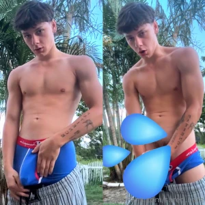 Brand new jerking outside in the best weather blowing the biggest