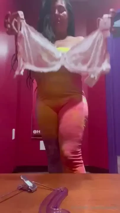 Happy hump wednesday my loves at the hollywood hustler store trying on 