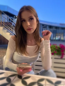 On the terrace under a gentle blanket of evening tranquility here