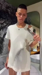 Just look at this twink with monster cock he is a friend from tiktok part 12