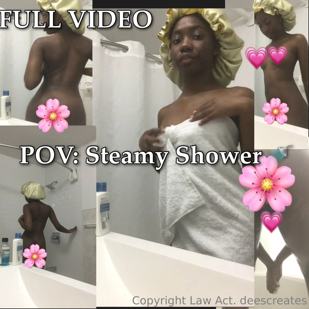 Pov you watching my nice big black shaking in the shower watch the 