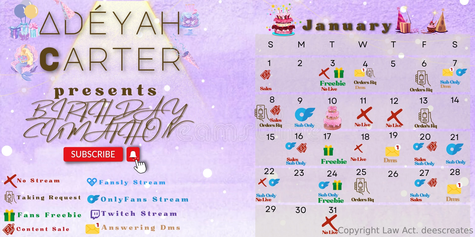 Birthday cumathon - 1 1 stweam schedule i m pushing back the cumathon 