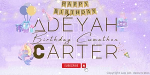 Starting the new year ad yah carter would be startjng her birthday