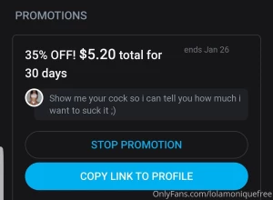 Just made a sale 35 off just 5 20 for 30 days also i m throwing in a