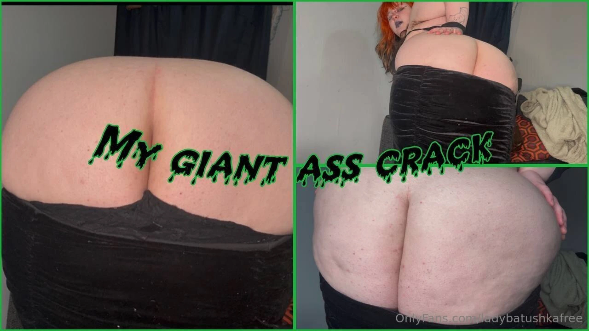 My giant ass crack teasing and winding you up with my giant ass crack 