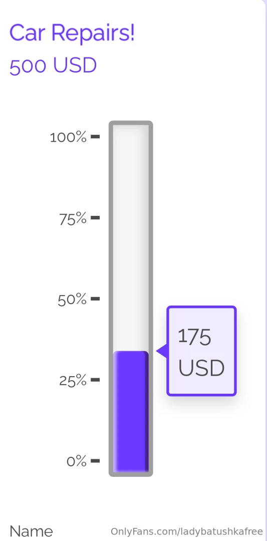 Good morning progress update on my fundraiser for my car we hit 176 - 