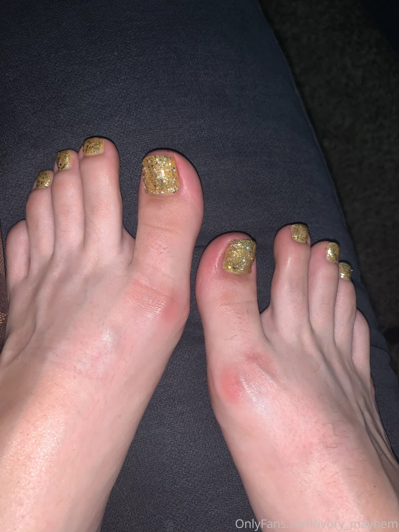 Just got my toes done part 1 