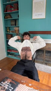 Taking it off for you do you like my huge bush or my furry ass more