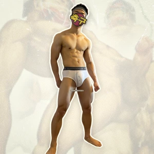 Stripping down in the locker room after a game of football