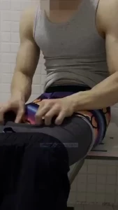 So horned up after gym i busted hands-free in my undies