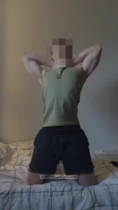 My post-game sesh went from flex-off to jack-off oops