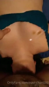 Submissive slut gets upside down facefucked by her master