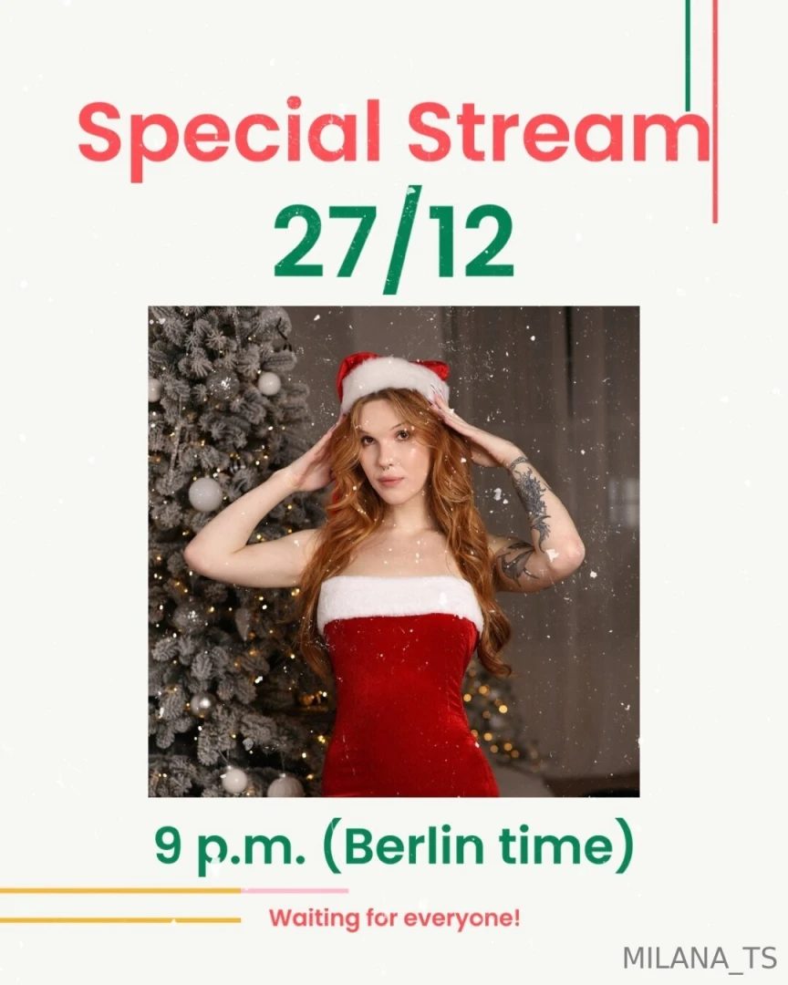 Attention i have a special surprise for you this friday december 27 at 