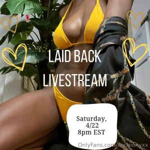 Come lay back with me tonight i ll be live at 8pm est you don t wanna