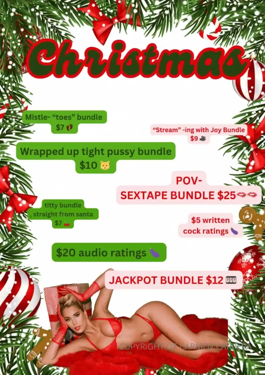 Ask and you shall receive a super hot and discounted christmas menu 