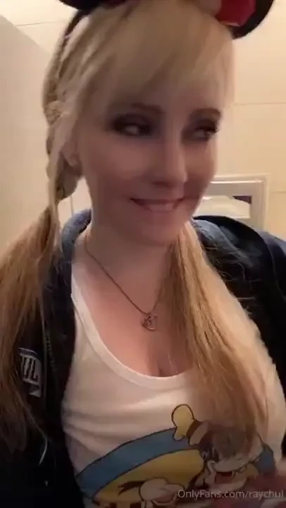 At disneyland thinking that you deserve a little tease 