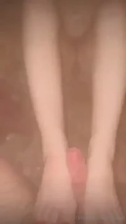 My one and only footjob where i m naked in the shower with up close 