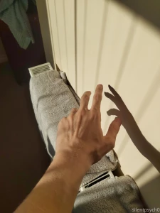 Cheeky hand pic