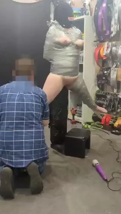 Surprise legs are spread and airborne mummification is way better when 