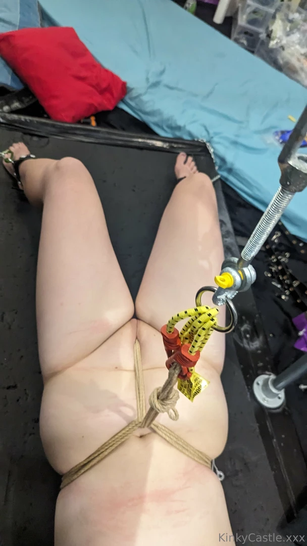 Vibrating crotch rope the rope is cinched so tight that the rope part 3 