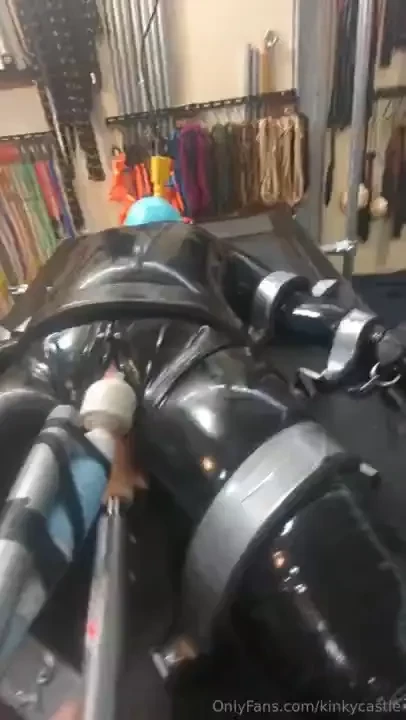 Using rigid piping to align a dildo fucked by hand 