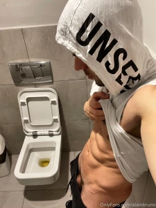 Just a selfie in the gym bathroom