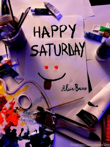 Painting away and i decided to send you a postcard made by alain bruno