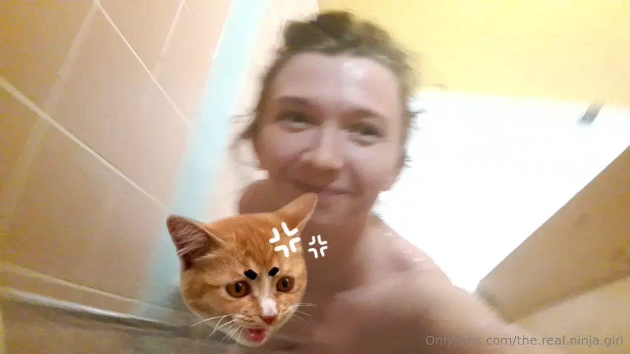 Just a coconut in a shower i had a call with my friend yes in shower 