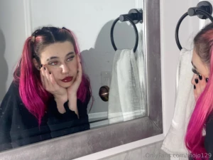 Catching a glimpse of my reflection thinking about all the naughty