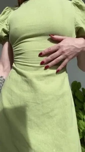 Another sexy green dress what a surprise