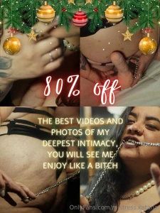 Christmas gift you will see me enjoy like a bitch and your balls will part 1