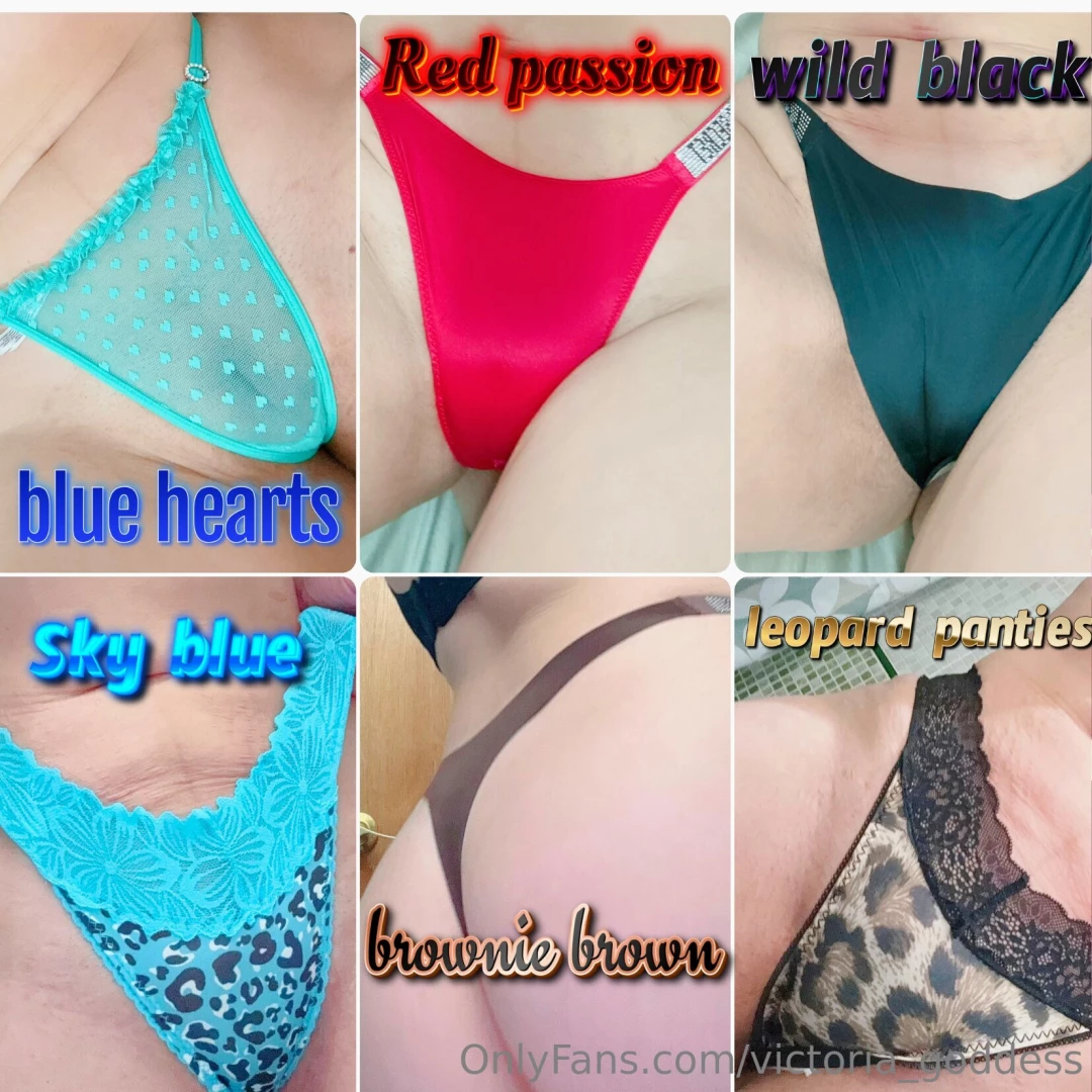 Choose your favorite panties and i ll send it to your home signed by part 1 