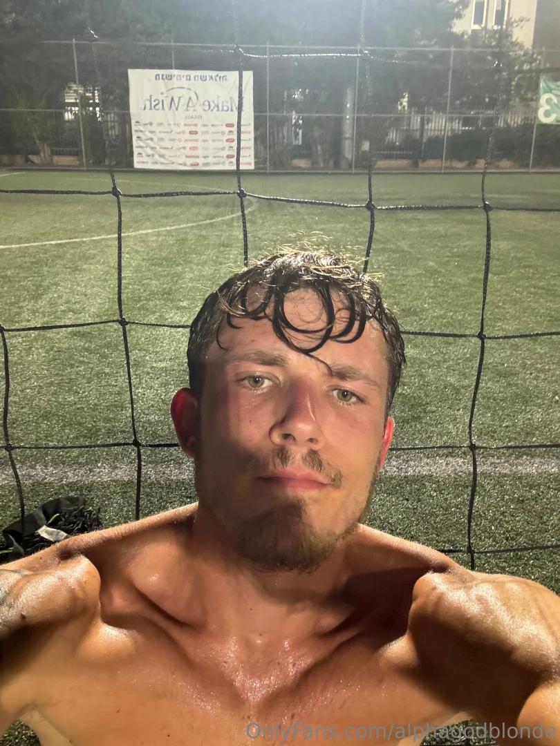 No better time to worship my sweat then after a soccer match 