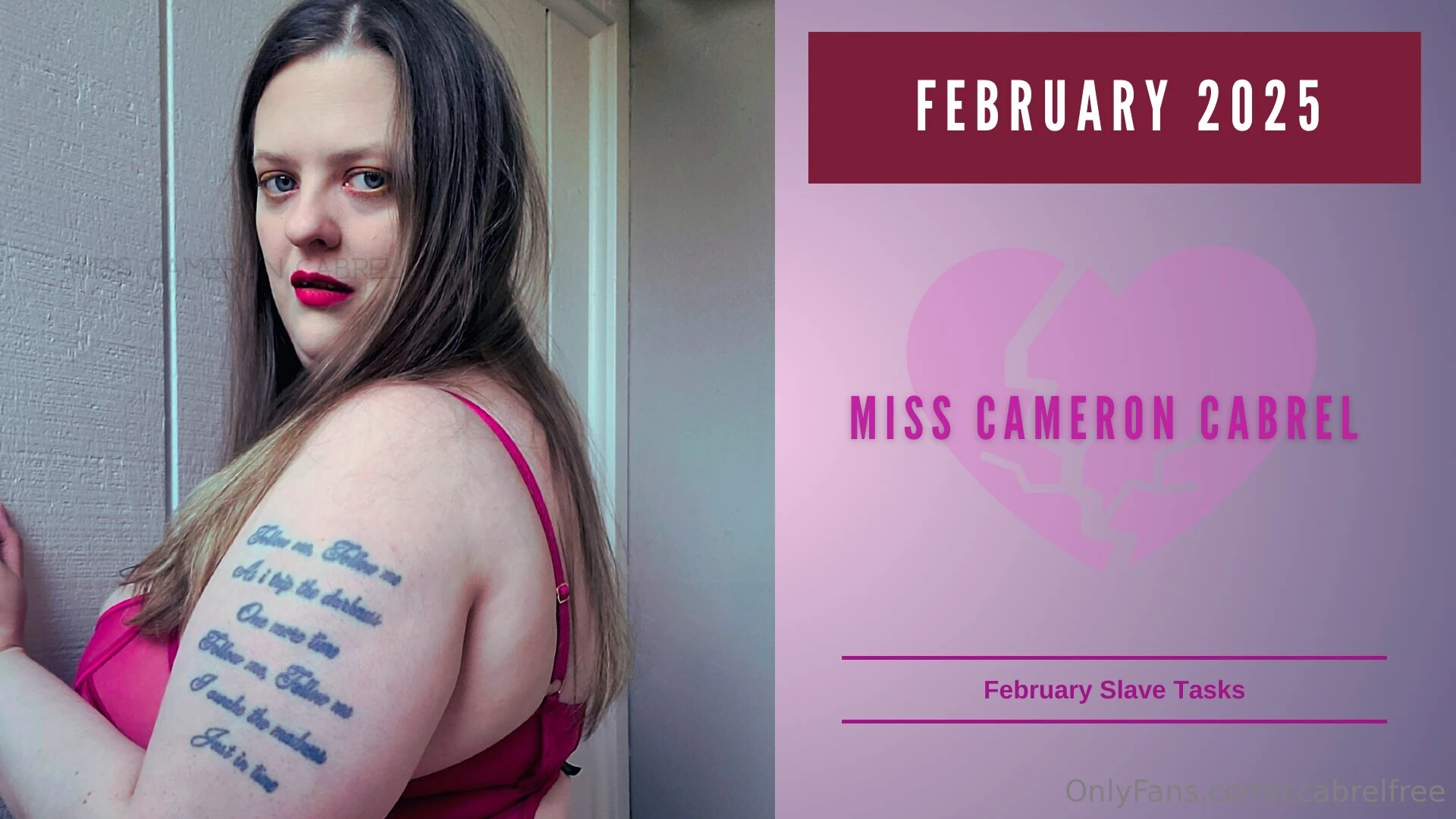 February slave task calendar 28 days of tasks focused on bringing you 