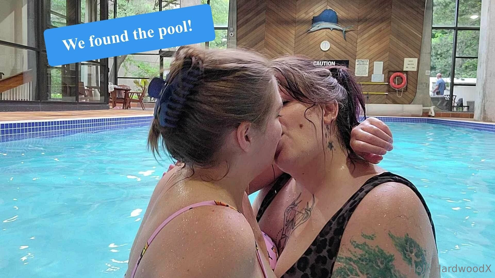 I convinced my girlfriend to break into a private pool where we 