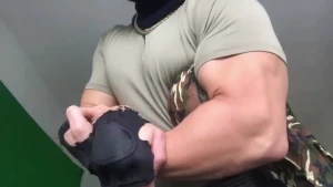 Authority slow flexing squeeze fetish