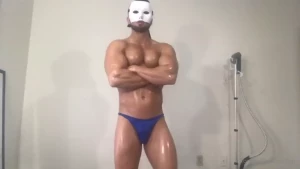 Old school superhero flexman weakened amp ordered to give up his seed