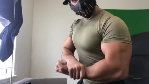 Strength arm wrestling fetish