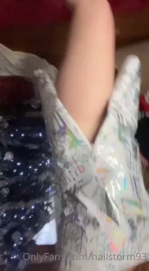 Adding presents under the christmas tree