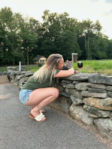 Is the wine for me or the cat that is the question