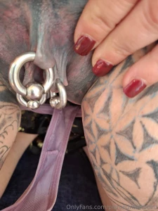 Just a dozen shots of my pussy full of heavy rings this was what i part 1