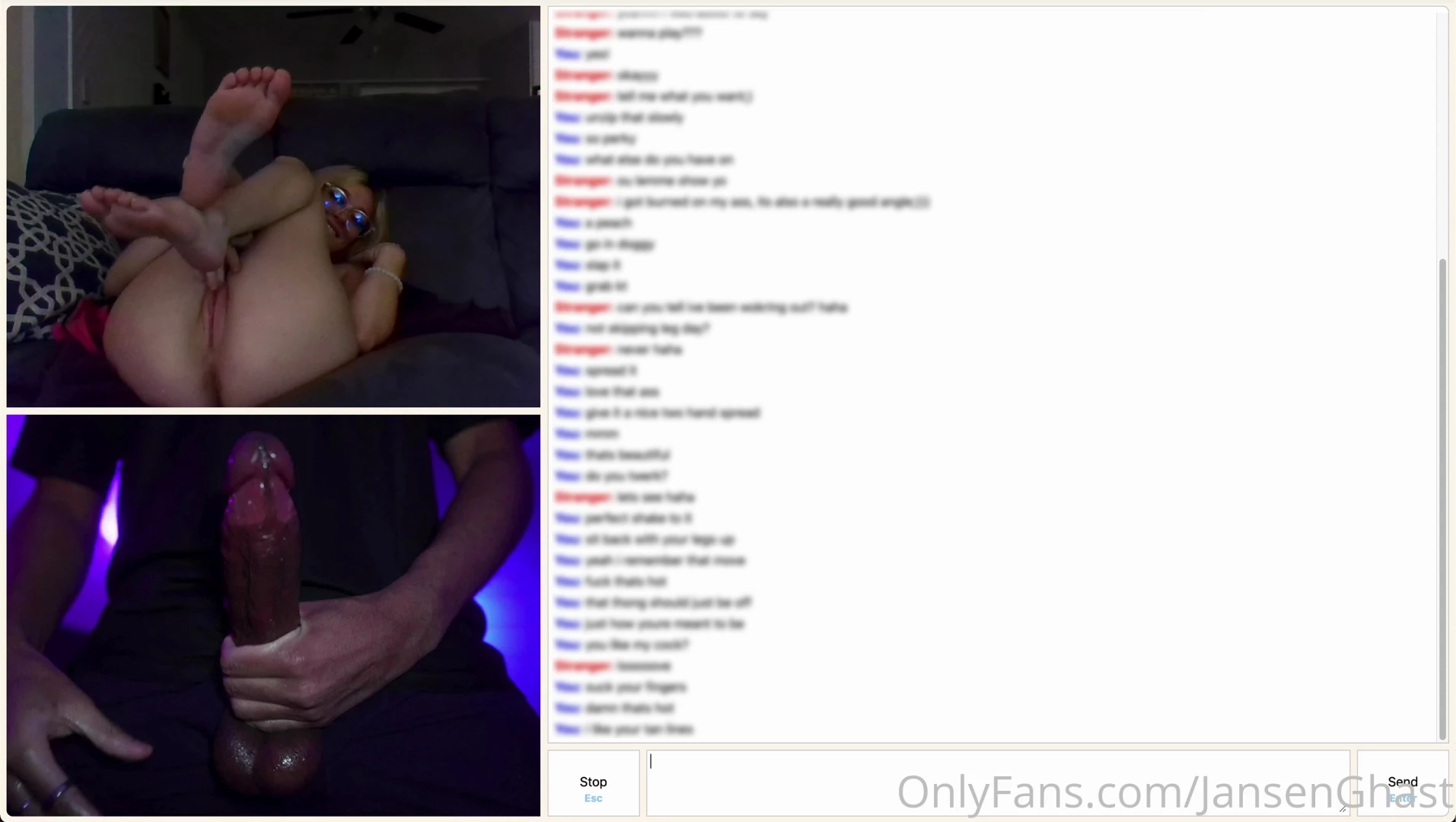 Petite blonde shows it all on omegle this video is my second time 